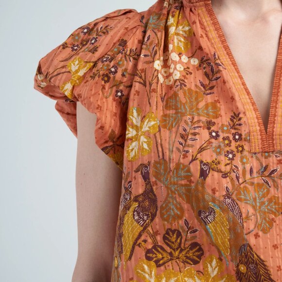 Ulla Johnson Kai Top in Cardinal - Picture 2 of 7